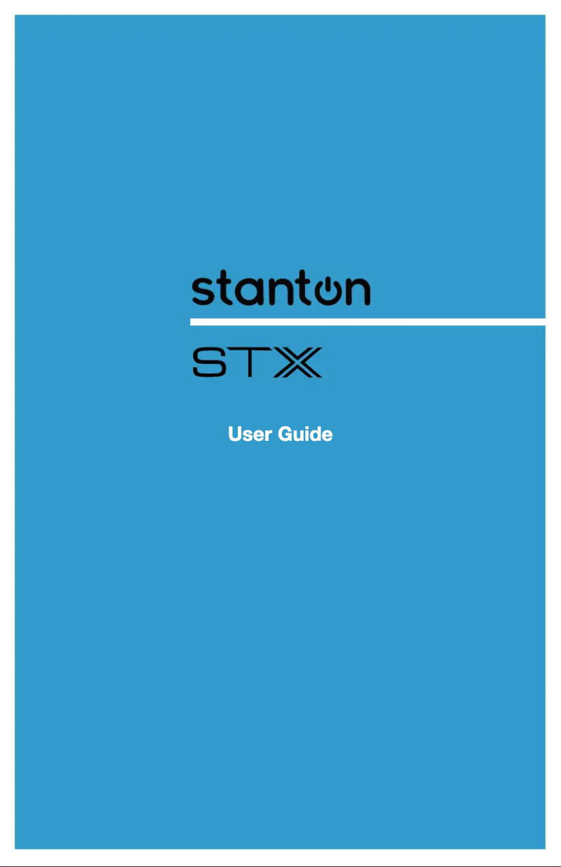 Page 1 de la notice Manuel utilisateur Stanton STX