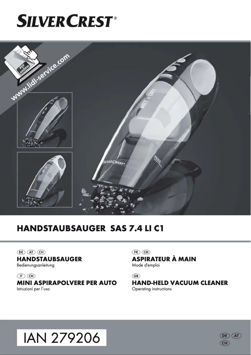 Page 1 de la notice Manuel utilisateur SilverCrest SAS 7.4 LI C1