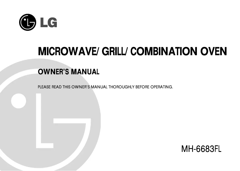 Image de la première page du manuel de l'appareil MH-6683FL