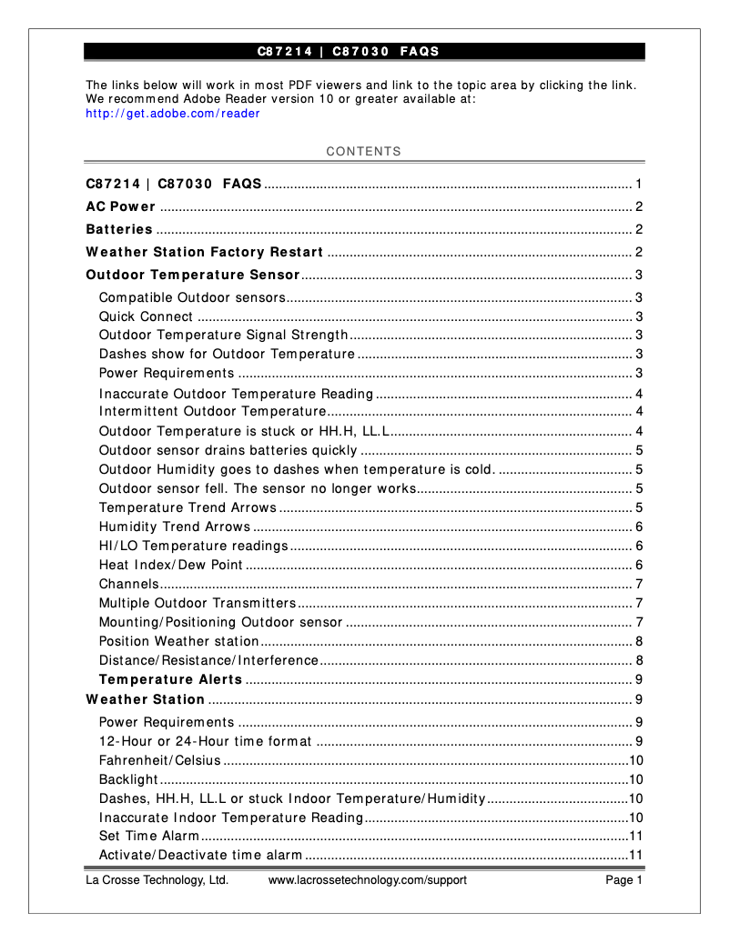 Image de la première page du manuel de l'appareil C87214