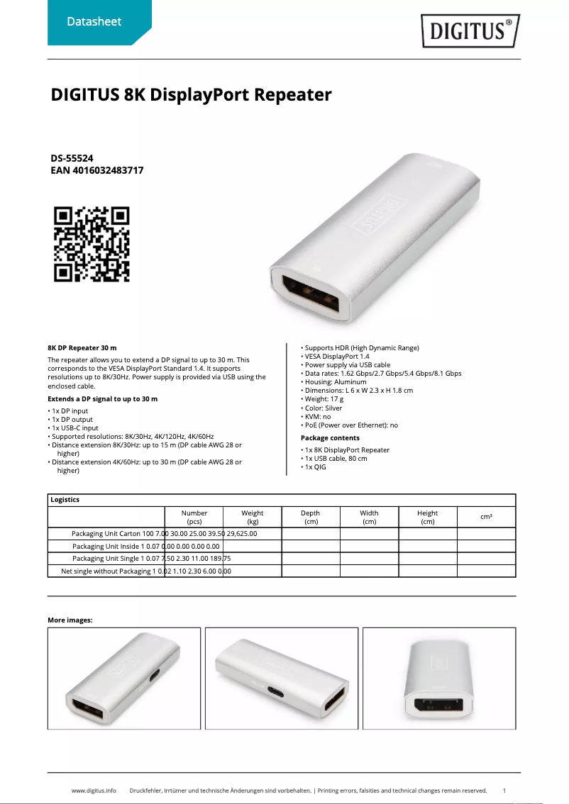 Image de la première page du manuel de l'appareil DS-55524