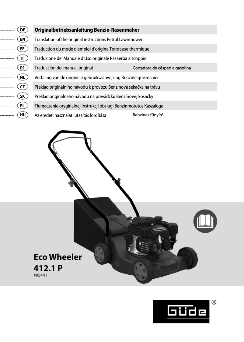 Page 1 de la notice Manuel utilisateur Güde ECO Wheeler 412.1 P
