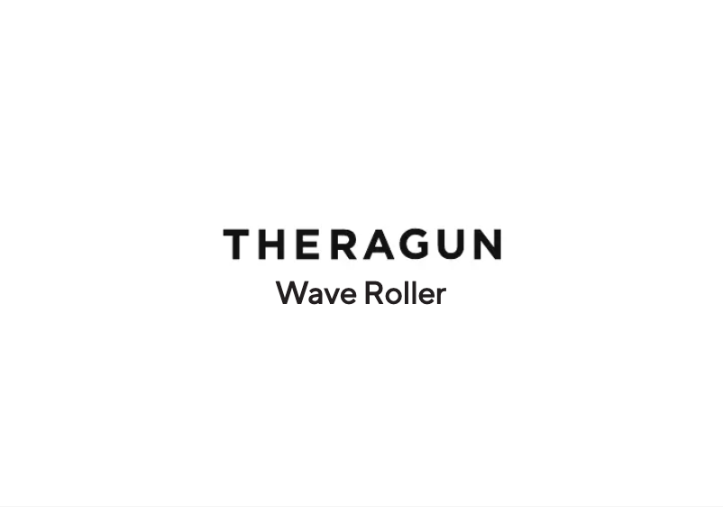 Page n°1 - Manuel utilisateur Theragun Wave Roller