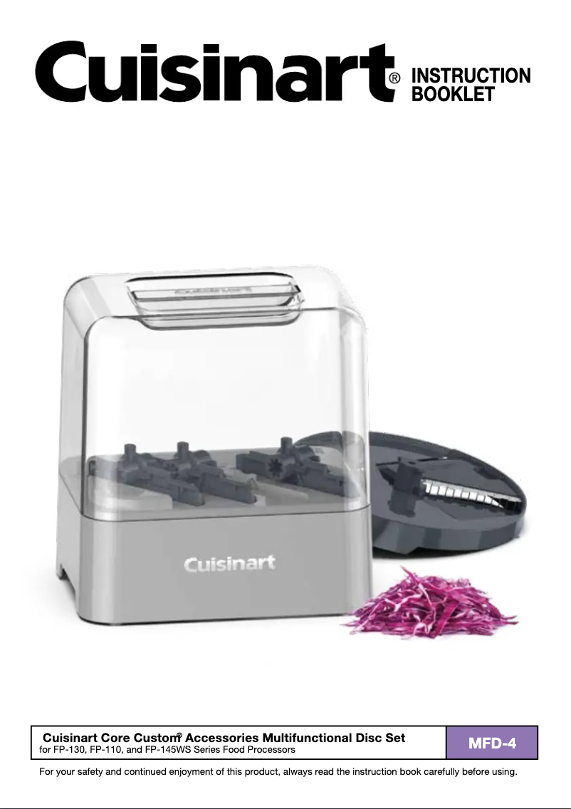 Page n°1 - Manuel utilisateur Cuisinart Core Custom MFD-4
