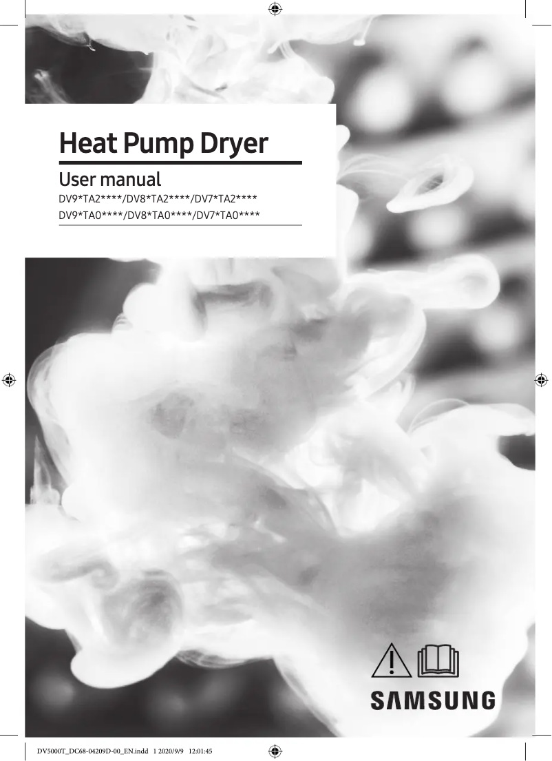 Page 1 de la notice Manuel utilisateur Samsung DV80TA020AH