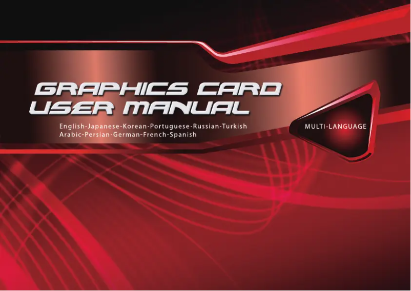 Image de la première page du manuel de l'appareil NVIDIA GeForce GTS 450