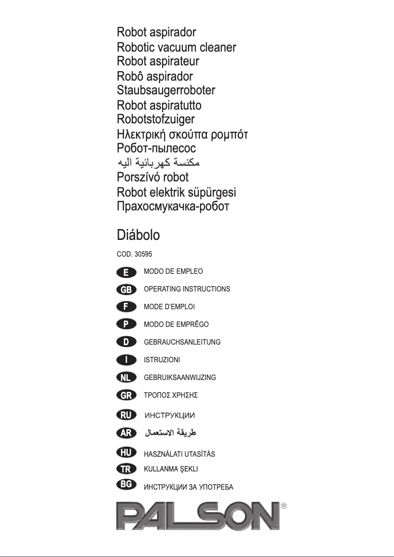 Page n°1 - Manuel utilisateur Palson Diábolo