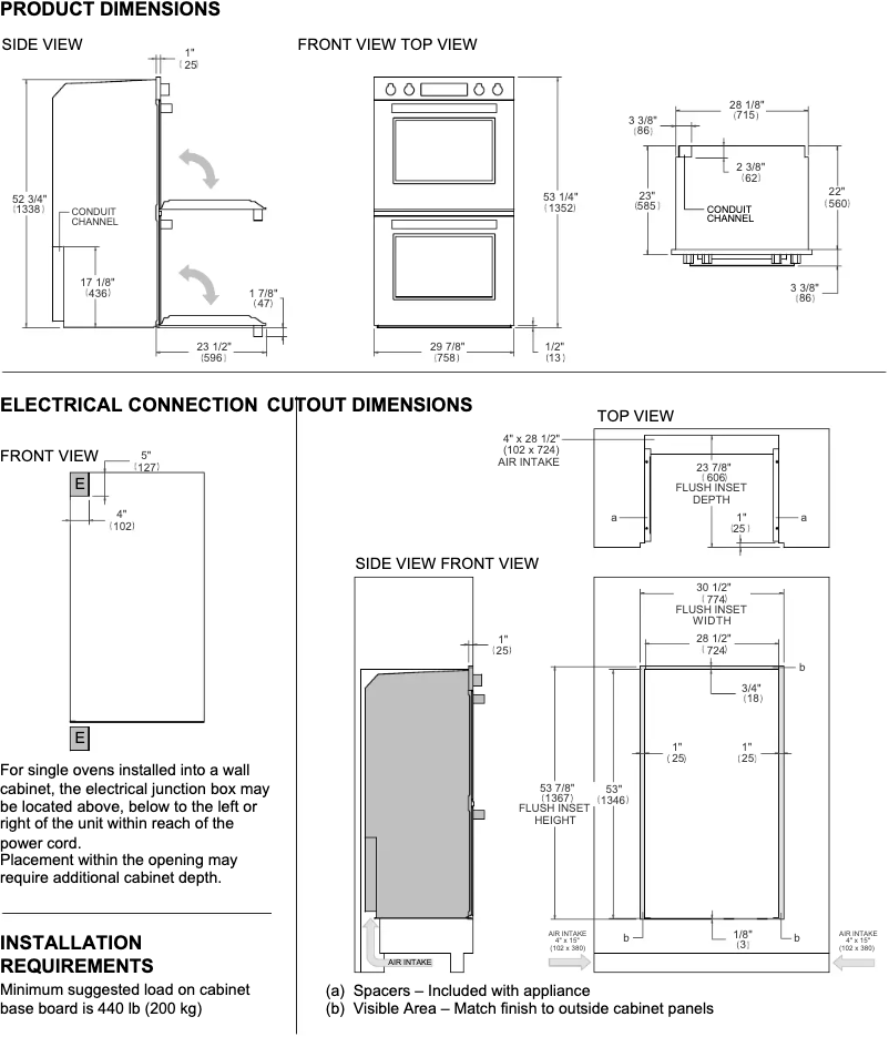 Page 1 de la notice Instructions / montage Bertazzoni MAST30FDEXT