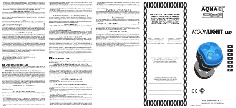 Página 1 del manual Manual de usuario Aquael Moonlight LED