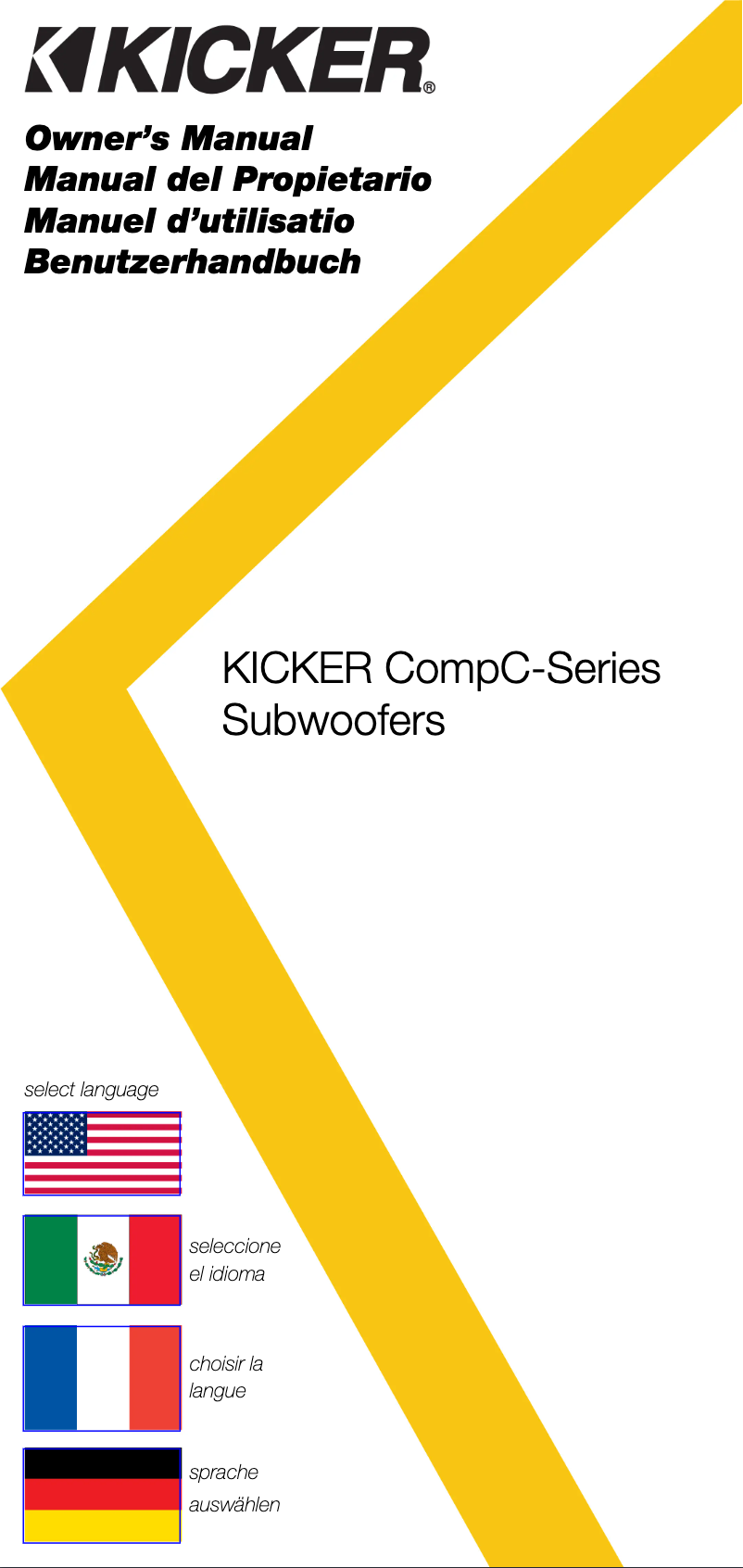 Página 1 del manual Manual de usuario Kicker CompC 50CWCS84