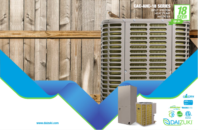 Page 1 de la notice Fiche technique Daizuki AHC36H18