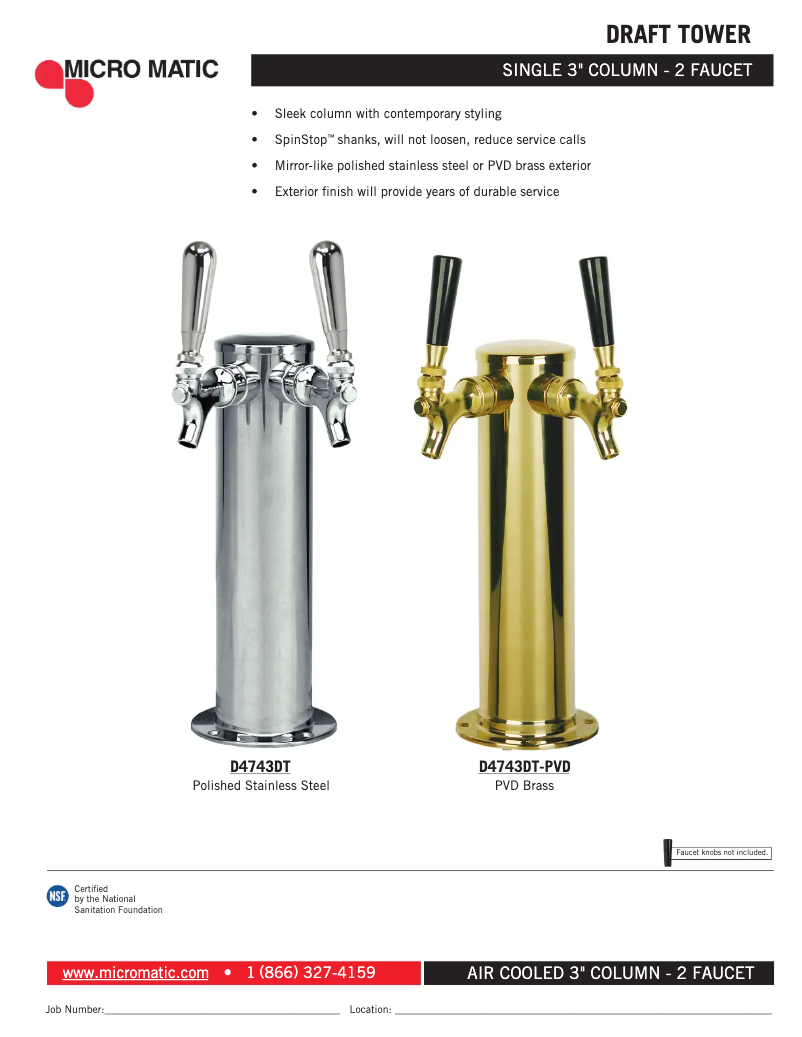 Page 1 de la notice Manuel utilisateur Micro Matic D4743DT