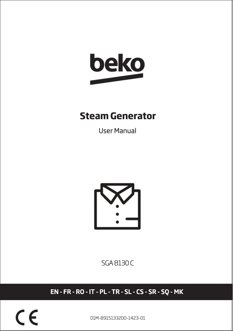 Page 1 de la notice Manuel utilisateur Beko SGA 8130 C