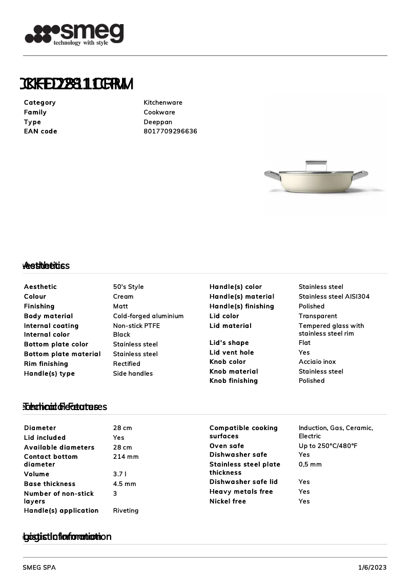 Page n°1 - Brochure Smeg CKFD2811CRM