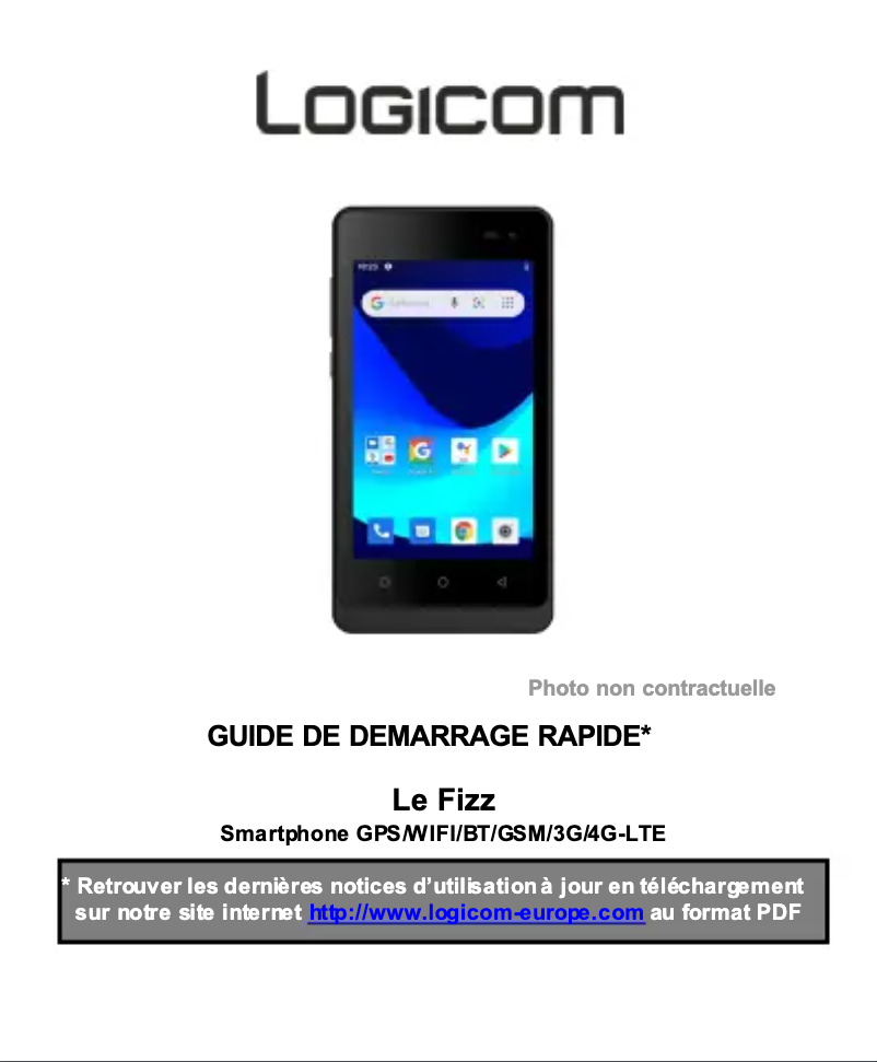 Image de la première page du manuel de l'appareil Le Fizz