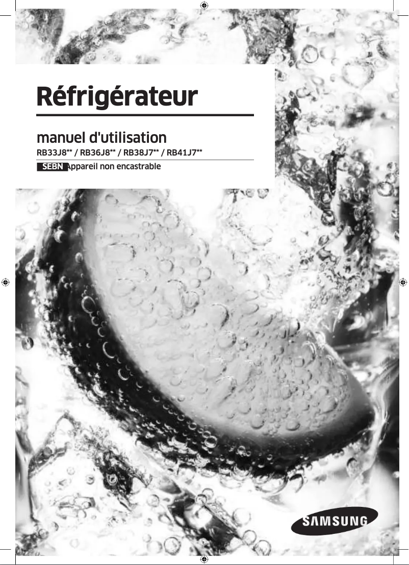 Page n°1 - Manuel utilisateur Samsung RB41J7035SR/EF