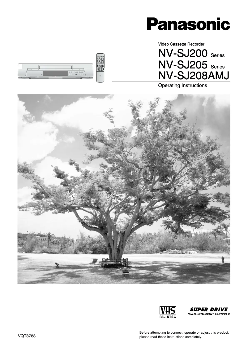 Page 1 de la notice Manuel utilisateur Panasonic NV-SJ205AM