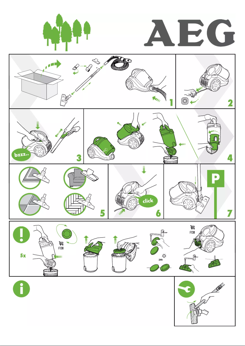 Página 1 del manual Manual de usuario AEG ACP7810