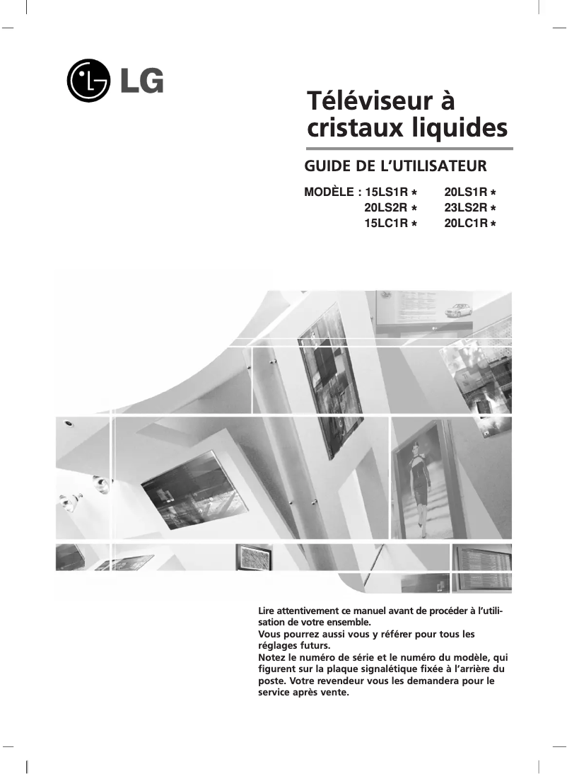 Page 1 de la notice Manuel utilisateur LG 20LS1R