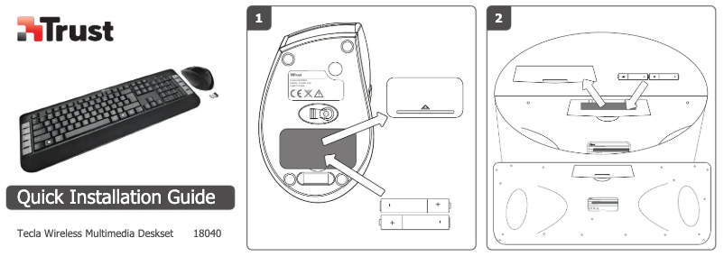 Page n°1 - Manuel utilisateur Trust 18040 Tecla Wireless Multimedia