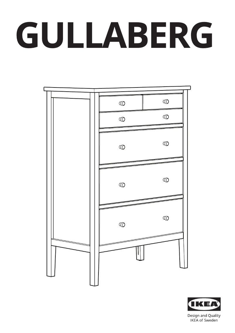 Page 1 de la notice Manuel utilisateur Ikea GULLABERG 405.617.77