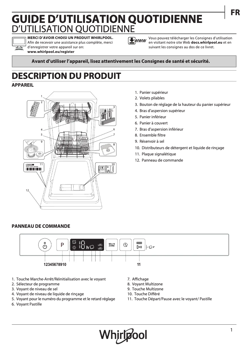 Image de la première page du manuel de l'appareil WSIC3M17
