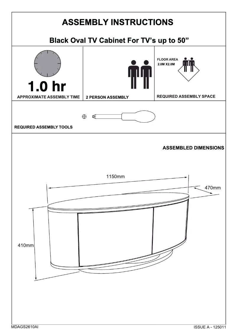 Page n°1 - Manuel utilisateur MDA Designs Luna