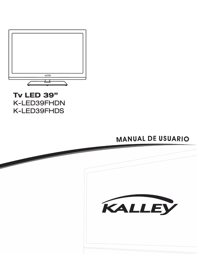 Página 1 del manual Manual de usuario Kalley K-LED39FHDN