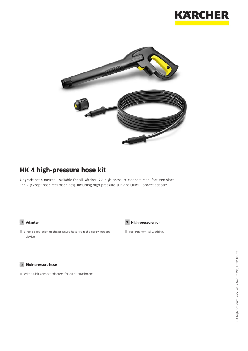 Image de la première page du manuel de l'appareil HK 4