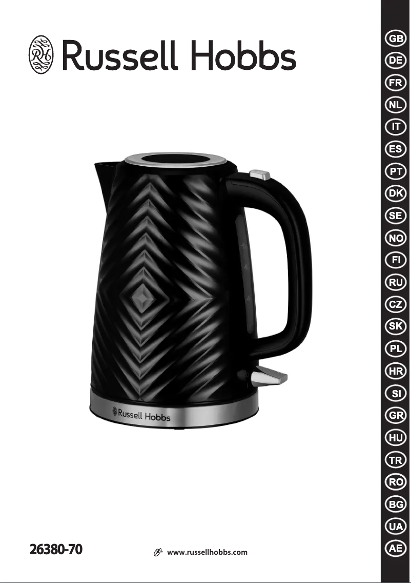 Page n°1 - Manuel utilisateur Russell Hobbs 26380-70