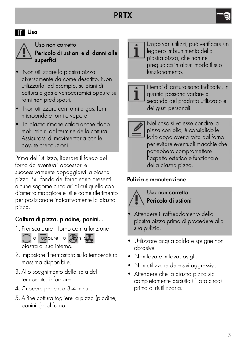 Image de la première page du manuel de l'appareil PRTX