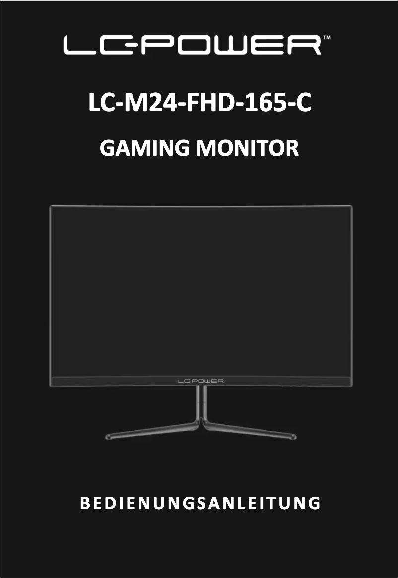 Page n°1 - Manuel utilisateur LC-Power LC-M24-FHD-165-C