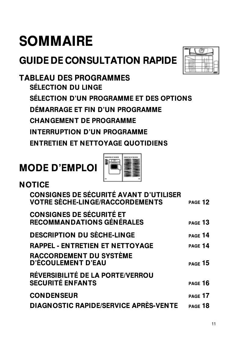 Page n°1 - Manuel utilisateur Bauknecht TRKD excellence 270