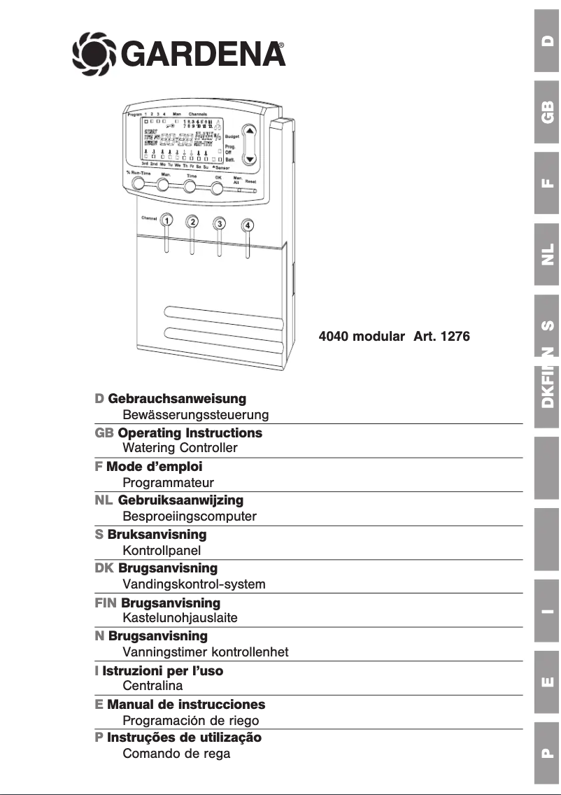 Imagen de la primera página del manual del dispositivo 4040