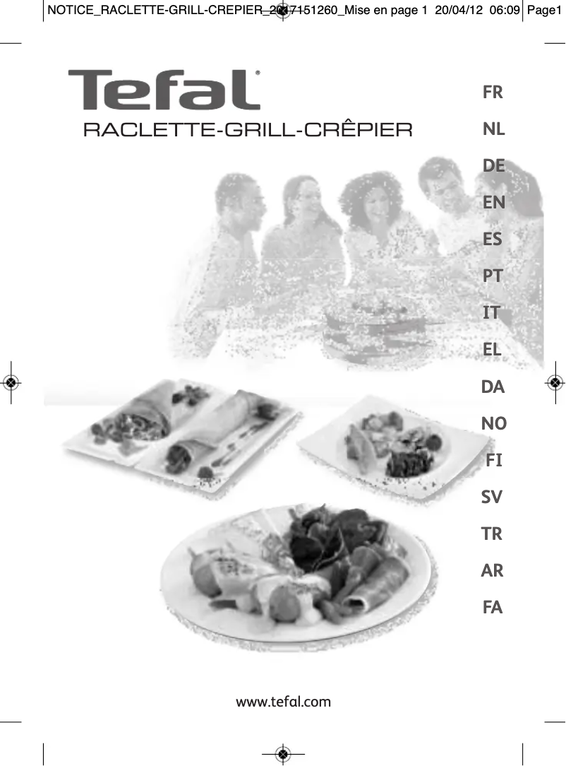 Image de la première page du manuel de l'appareil RE1280