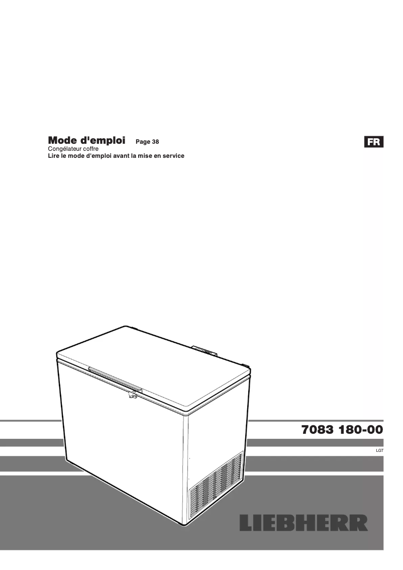 Page 1 de la notice Manuel utilisateur Liebherr LGT 3725 MediLine