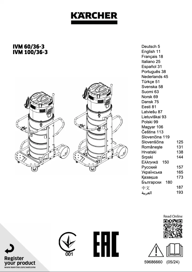 Image de la première page du manuel de l'appareil IVM 60/36 -3