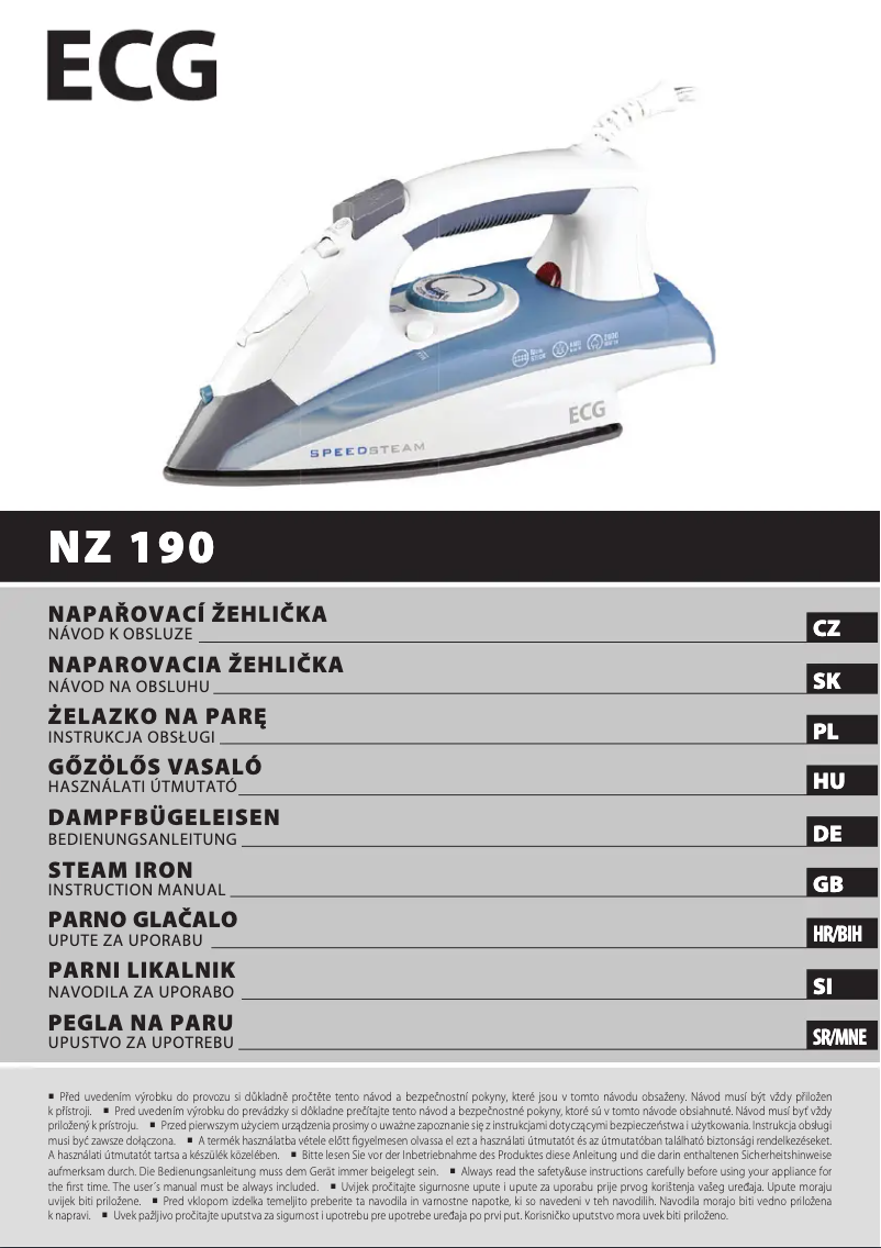 Página 1 del manual Manual de usuario ECG NZ 190