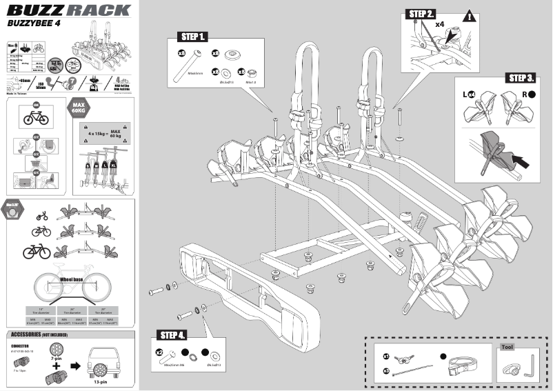 Page 1 de la notice Manuel utilisateur Buzz Rack BuzzyBee 4