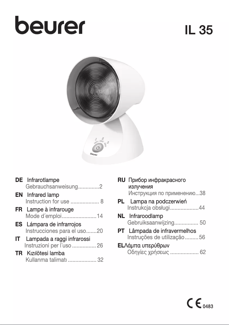 Page n°1 - Manuel utilisateur Beurer IL 35