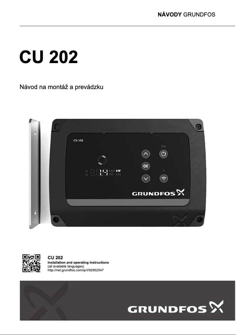 Page n°1 - Instructions / montage Grundfos CU 202