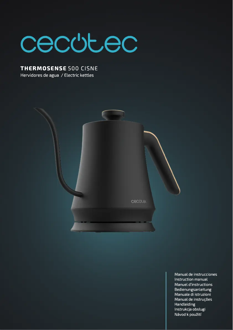 Image de la première page du manuel de l'appareil Thermosense 500 Cisne