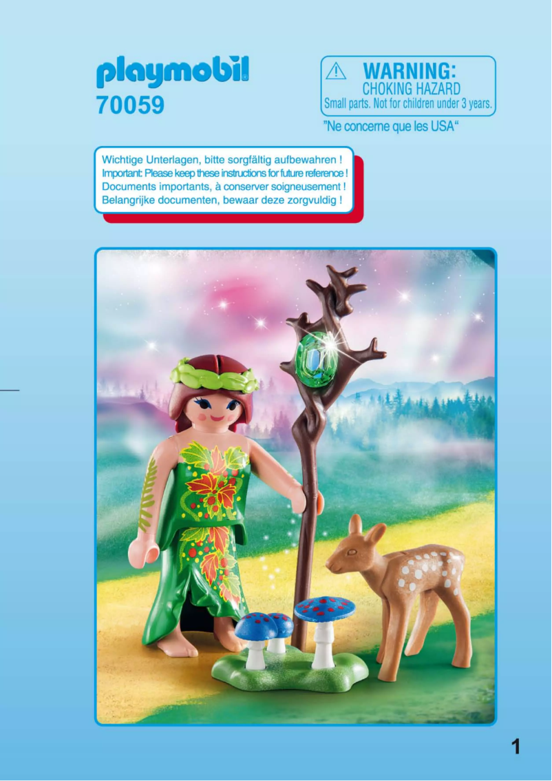 Page n°1 - Manuel utilisateur Playmobil 70059