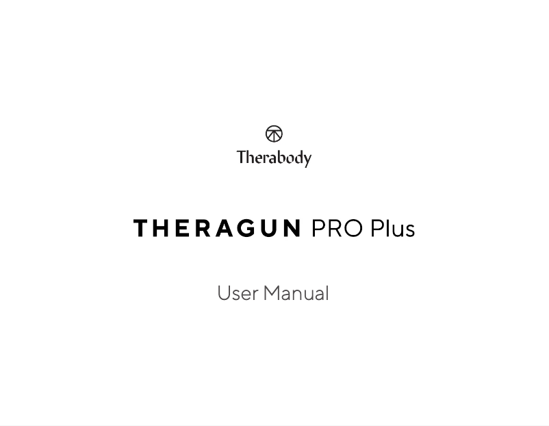 Page n°1 - Manuel utilisateur Theragun Pro Plus