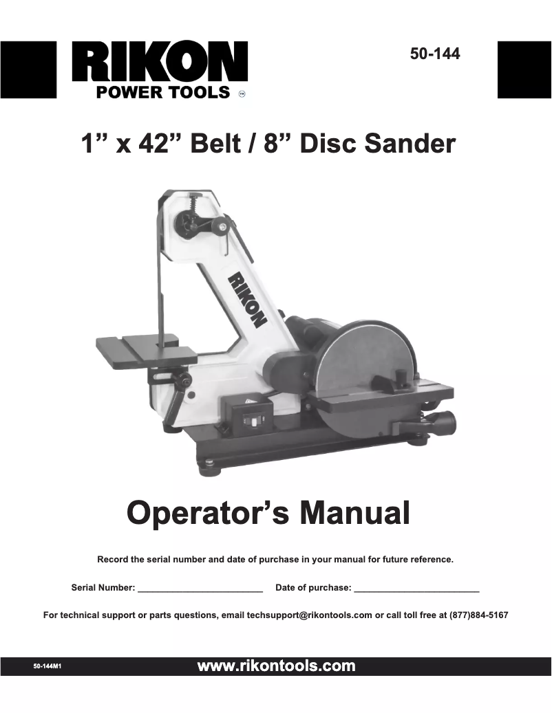 Page 1 de la notice Manuel utilisateur RIKON 50-144