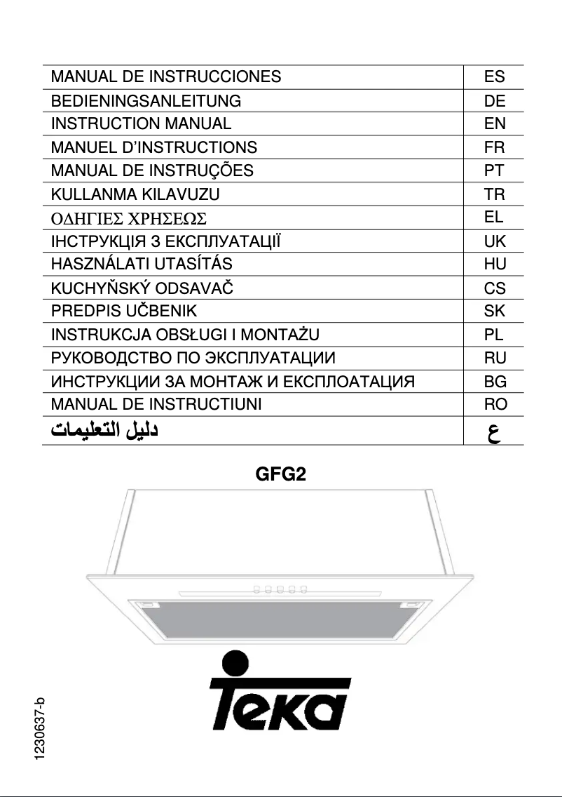 Page 1 de la notice Guide d'installation Teka GFG2