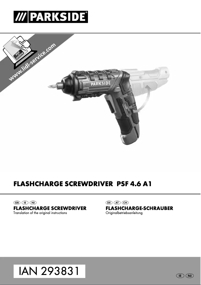 Image de la première page du manuel de l'appareil PSF 4.6 A1
