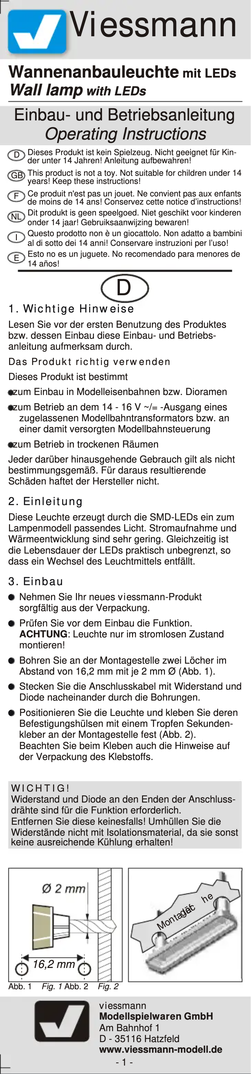 Page 1 de la notice Manuel utilisateur Viessmann 6337