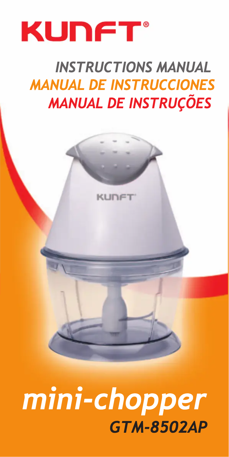 Imagen de la primera página del manual del dispositivo GTM-8502AP