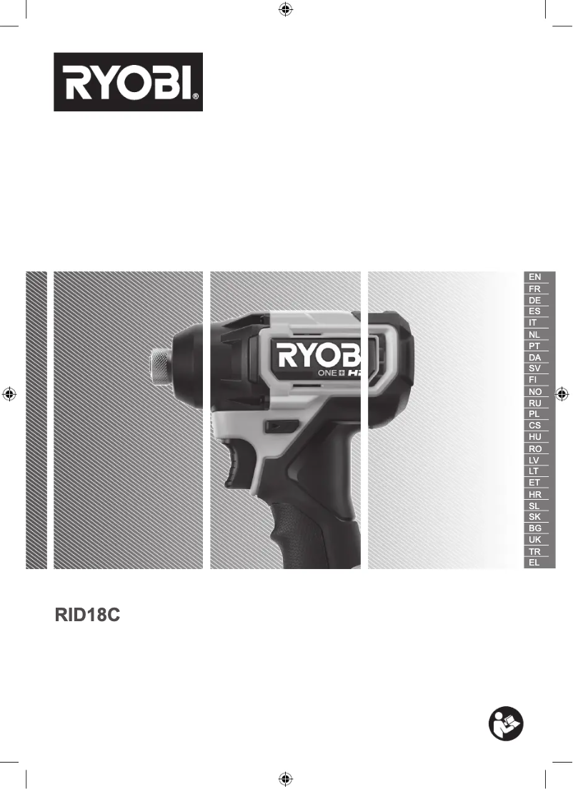 Page n°1 - Manuel utilisateur RYOBI ONE+ RID18C